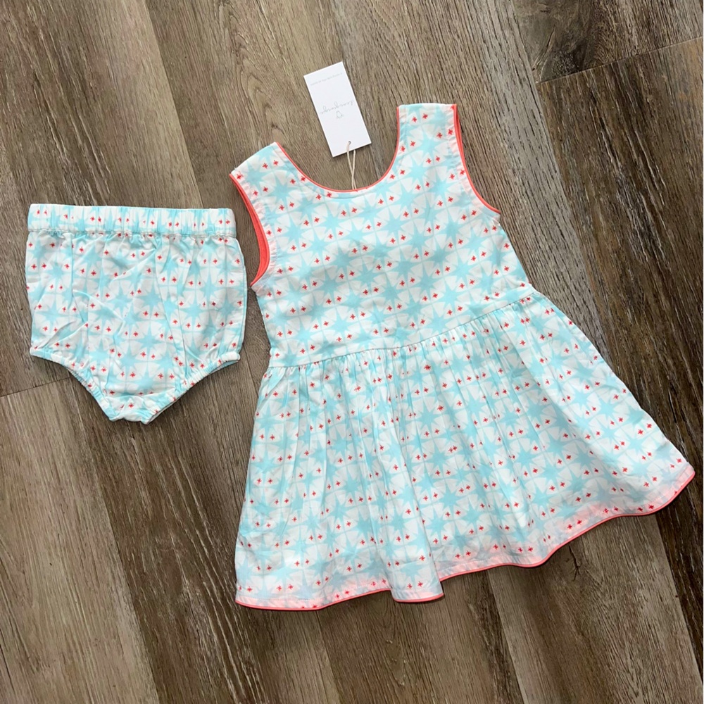 NWT Dear Georgie dress + bloomers star set